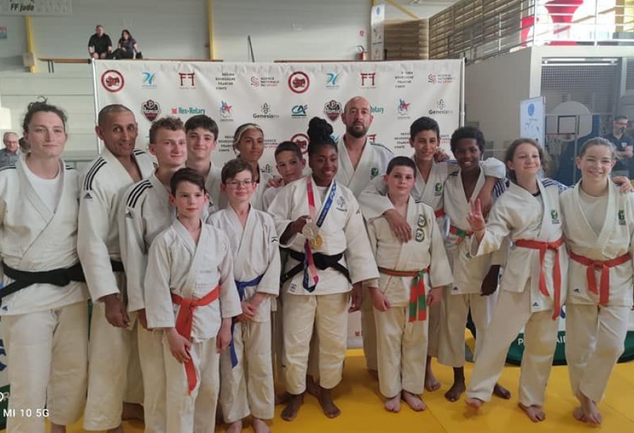 Entrainement avec une championne.