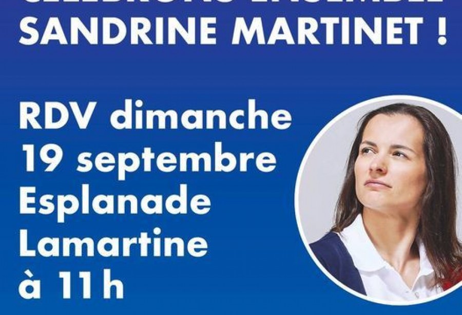 Fêtons la médaille de Sandrine MARTINET